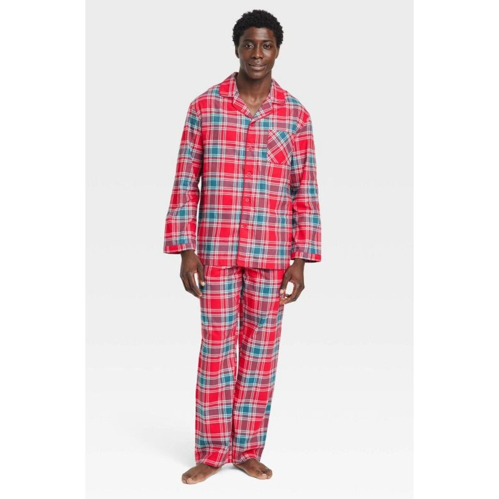 Goodfellow & Co Men's Size 3 XL Tall 2 Piece Pajama Set RED/2EGMY